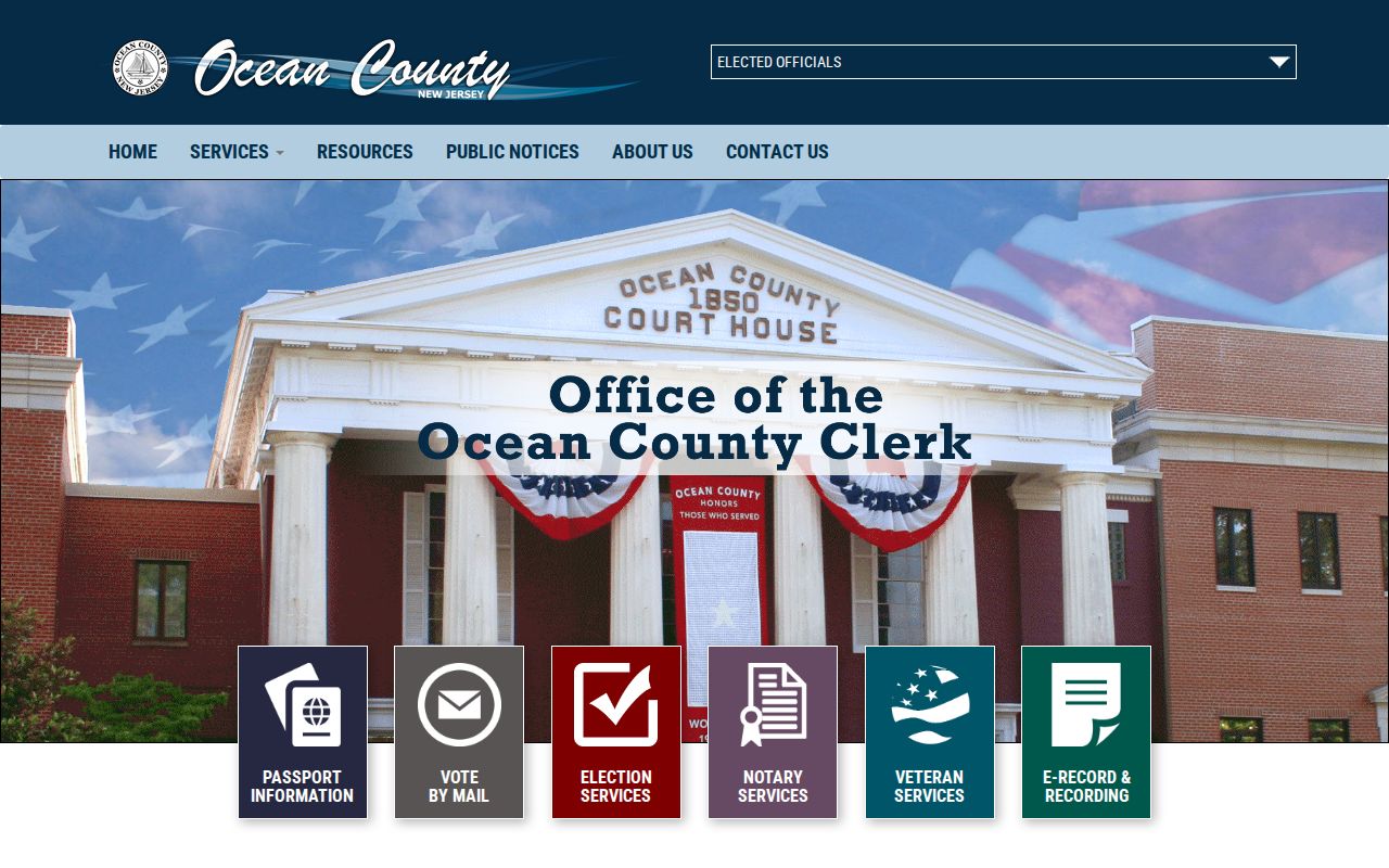 Manchester previous residents research through Ocean County Clerk records